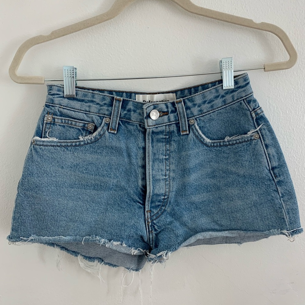 Reformation Jean shorts